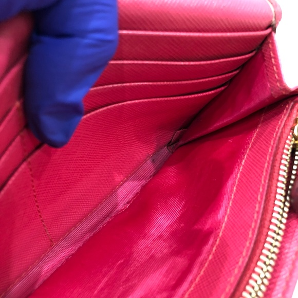 Prada Pink Flap Wallet Sku#84595 (Gently used, edge peeling) - Picture 16 of 16